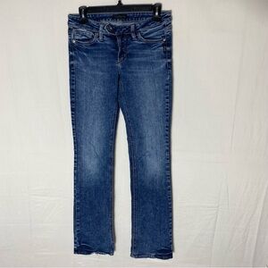 Silver Jeans Tuesday Slim Boot Med Wash Low Rise Slim Boot Cut Jeans 28